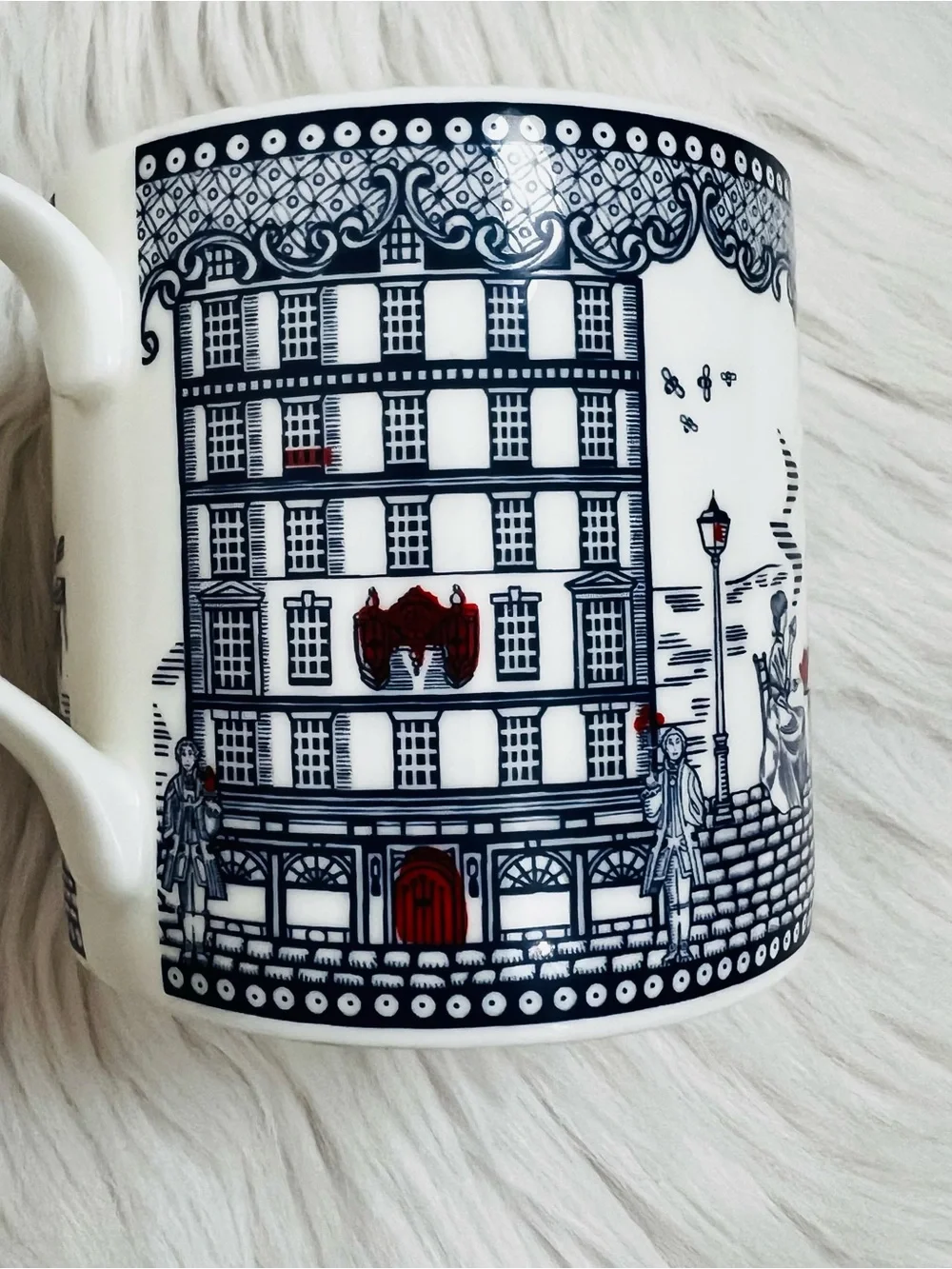 Fortnum & Mason Albion Time for Tea Intricate English Folklore Woodcut